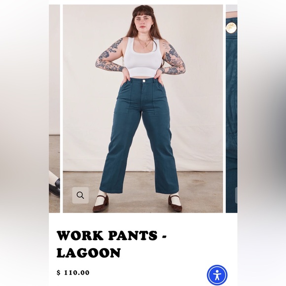Big Bud Press Work Pants Lagoon Size L - Picture 1 of 9
